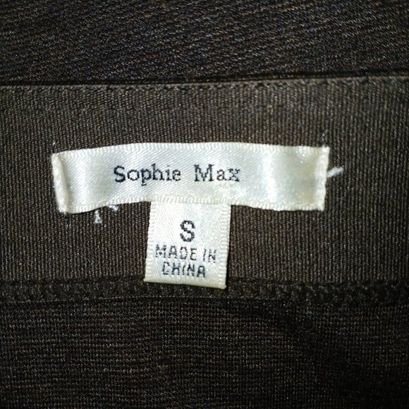 SOFIE MAX PULL ON KNIT MIDI LENGTH SKIRT, CHARCOL, SIZE SMALL - Picture 3 of 3